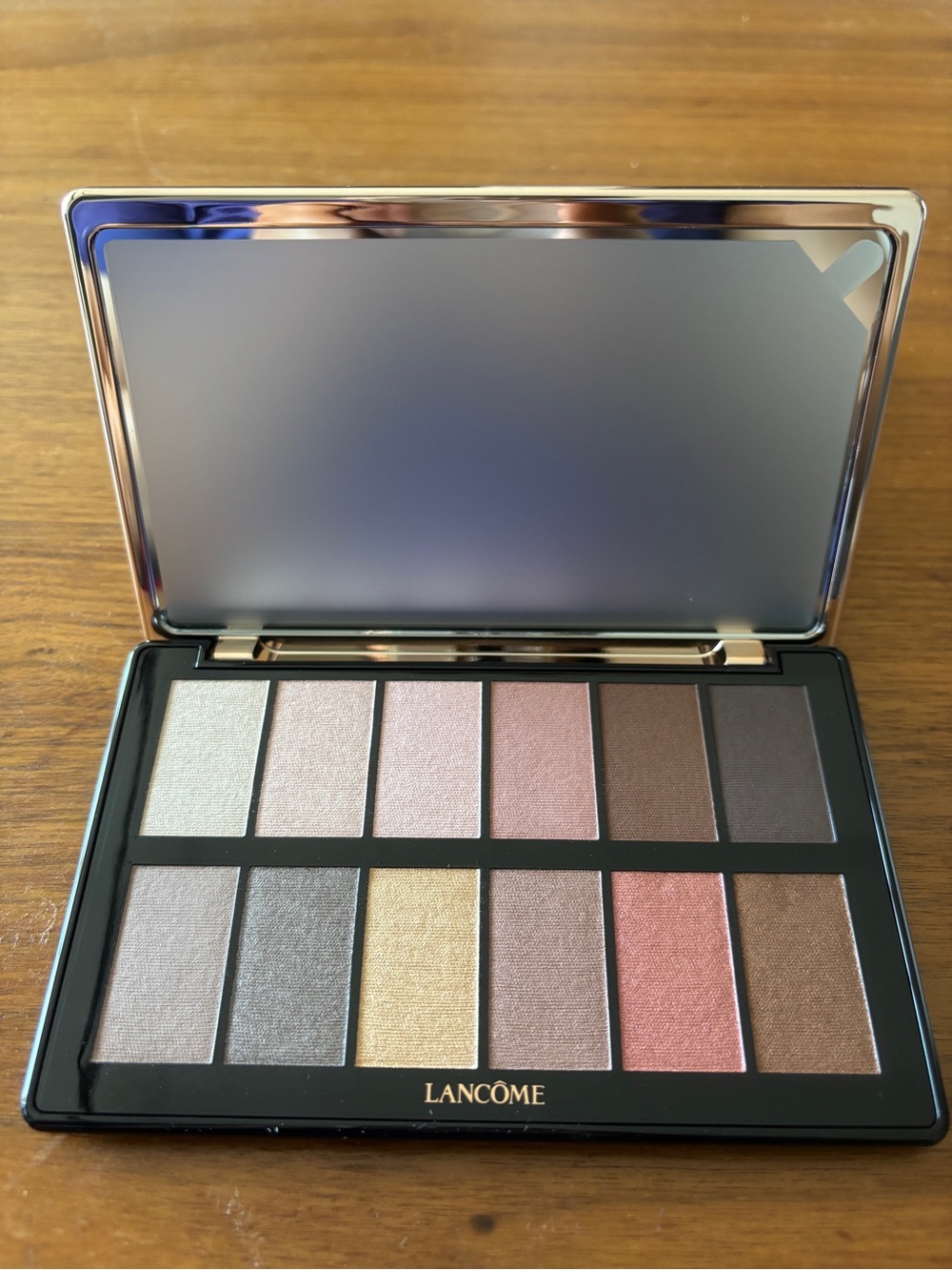New Lancôme Holiday 2024 Rose Gold Eyeshadow Palette (12 shades)